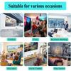 BEVUPAAERE Lightweight Projector Screen Anti-Crease Projection Screen Home Theater Movie Screen 100" 72" 60" 16:9 4:3 HD Screen for Indoor Outdoor, Easy Roll Up, Easy to Clean(30in 16:9) view 3
