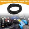 Partuto 1 Pcs 18AWG Universal Ground Wire Car Radio, Automotive, Car Speakers Power Wire Fully Insulated& Soft Touch Jacket TC Black 25FT 7 Conductor view 2