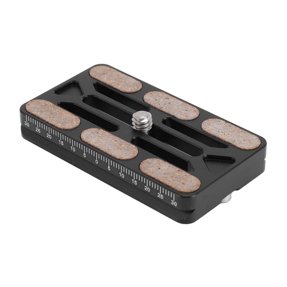 60MM Quick Release Plate, Aluminum Alloy Camera Tripod Base Plate with 1/4 Inch Screw, DSLR Quick Release Mount Base Plate for Mirrorless Camera Camera PTZ