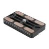 60MM Quick Release Plate, Aluminum Alloy Camera Tripod Base Plate with 1/4 Inch Screw, DSLR Quick Release Mount Base Plate for Mirrorless Camera Camera PTZ view 1