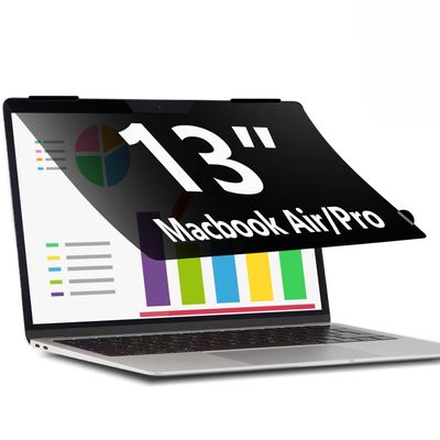 ACONETMAX Privacy Screen for MacBook Air 13 Inch (2018, 2019, 2020, 2021, M1) Removable Laptop Privacy Filter Shield and Protector For Macbook Pro 2016, 2017, 2018, 2019, 2020, 2021*, 2022, M1, M2