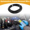 Partuto 1 Pcs 20AWG Universal Ground Wire Car Radio, Automotive, Car Speakers Power Wire Fully Insulated& Soft Touch Jacket TC Black 49FT 5 Conductor view 2