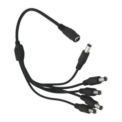 BAIMOQI 40cm Long DC5521 Extension Cord 5.5x2.1mm Female to Male Connector Splitter Cable for Surveillances Camera and Routers