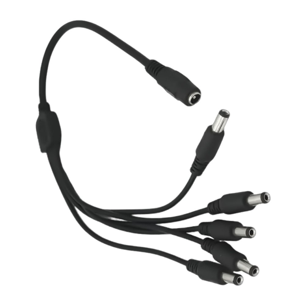 BAIMOQI 40cm Long DC5521 Extension Cord 5.5x2.1mm Female to Male Connector Splitter Cable for Surveillances Camera and Routers