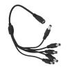 BAIMOQI 40cm Long DC5521 Extension Cord 5.5x2.1mm Female to Male Connector Splitter Cable for Surveillances Camera and Routers view 1