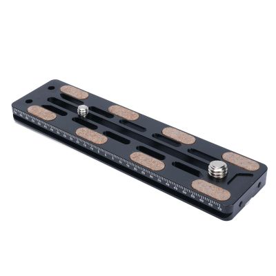 140MM Quick Release Plate, Aluminum Alloy Camera Tripod Base Plate with 1/4 Inch and 3/8 Inch Screw, Quick Release Mount Base Plate for DSLR Mirrorless Action Camera
