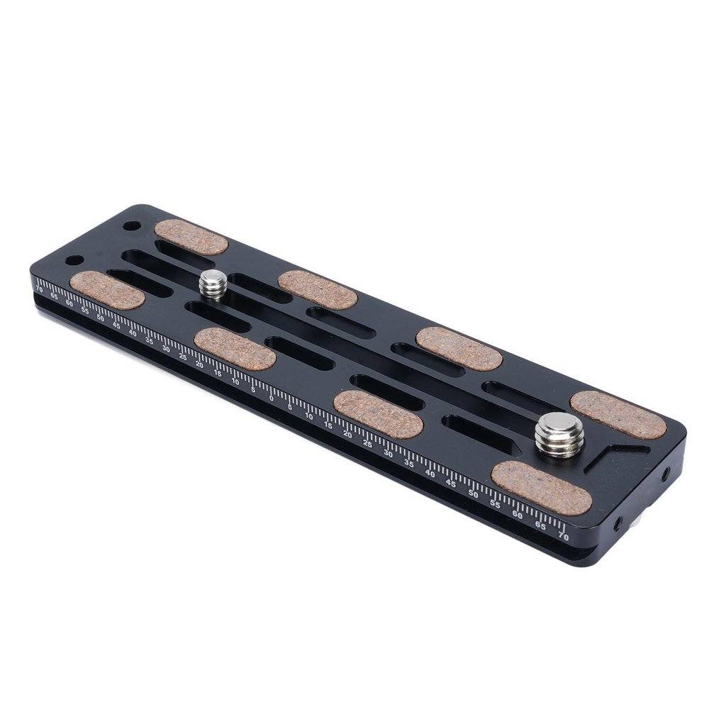 140MM Quick Release Plate, Aluminum Alloy Camera Tripod Base Plate with 1/4 Inch and 3/8 Inch Screw, Quick Release Mount Base Plate for DSLR Mirrorless Action Camera