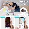 CheukKee Wallet Tracker Card 1-Pack for Find My,Rechargeable Item Finder Locator,1.8mm Thin,Smart Bluetooth Tracking Device Credit-Card Size with Keychain Hole for Keys, Luggage,Backpack view 4
