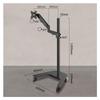 QIXUEZHENG Monitor Stand, Single Monitor Floor Stand for 17"-32" Flat/Curved Screens up to 19.8 lbs, Height Adjustable Gas Spring Monitor Stand, Movable Monitor Mount Stand Monitor arm Adjustable view 2