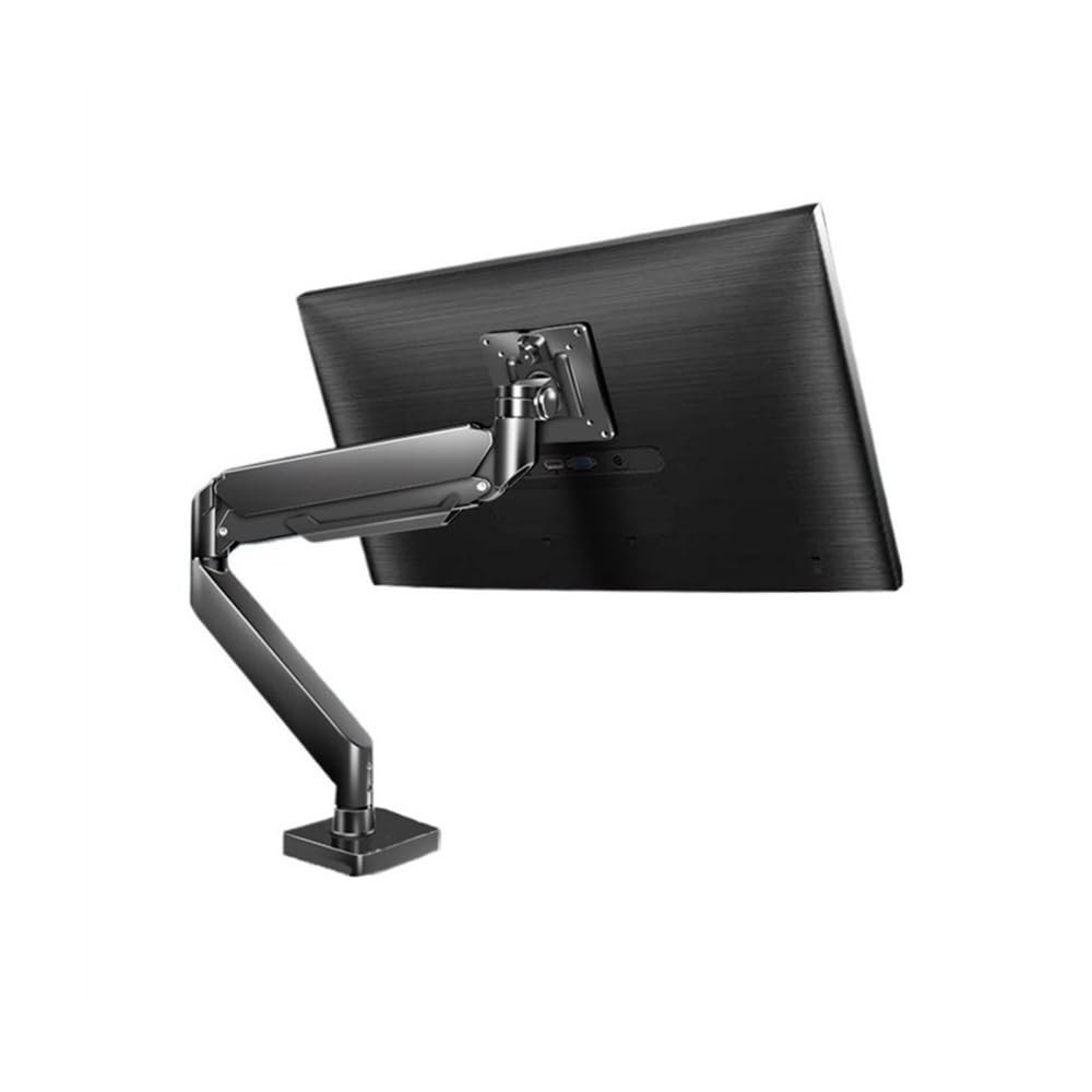 Monitor Stand, Single Monitor Desk Mount, Heavy Duty Monitor Arm for 17-49 inch Screens up to 33lbs, Fully Adjustable Ultrawide Single Monitor Mount, VESA 75/100mm Monitor arm adjustable(Black)