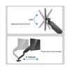 Monitor Stand, Single Monitor Desk Mount, Heavy Duty Monitor Arm for 17-49 inch Screens up to 33lbs, Fully Adjustable Ultrawide Single Monitor Mount, VESA 75/100mm Monitor arm adjustable(Black) view 3