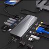 14-in-1 USB-C Docking Station, Universal USB 3.0 Hub with HDMI, Ethernet, Multiple USB Ports, Compatible with Laptop and MacBook, Silver view 4