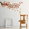 Autumn Maple Tree Wall Stickers, Chinese Style Autumn Fallen Leaves Wall Murals Peel and Stick 3D Wall Art Stickers Murals Home Decor for Girls Bedroom Nursery Rooms Living Room view 4
