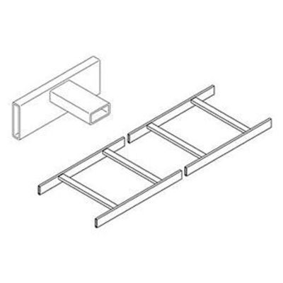 Chatsworth - 11252-706 - TELCO-Style Cable Runway, 6 in.W x 1.5 in.H x 9.71 ft. L, Black, Cable Capacity - 474, (Each)