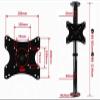 Adjustable Ceiling TV Mount,TV Table TV Ceiling Mount,360 Degree Rotating TV Stand Partition Wall Cabinet Bracket TV Wall Bracket Mount(86-114cm) view 2