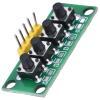 Akozon 4 Pin Keyboard Module 4 Independent Buttons Keypad Control Switch for Electronic, Multifunctional Accessory for Home Use view 2