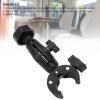 Clamp Mount with Dual Ball Head for Mini Satellite Dish Rooph Rack Mount Adjustable and Portable Aluminum Alloy and ABS Material No Drilling Required (Black) view 3