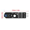 3pcs 1-Channel Reflection Tracking Sensor Module Smart Car Blackwhite Line, Multifunctional Accessory for Home Use view 4