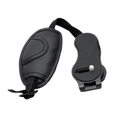 1Pcs Fit for Nikon Fit for Canon Leather Hand Grip Wrist Strap Fit for DSLR Cameras Suitable (Black)