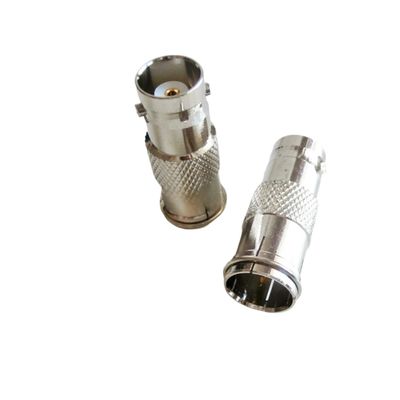 10Pcs BNC-F Adapter Connector BNC Jack Female to F Plug Male Quick Push-on Straight