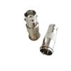 10Pcs BNC-F Adapter Connector BNC Jack Female to F Plug Male Quick Push-on Straight view 1
