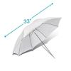 FELTECHELECTR Lightweight Collapsible Umbrellas for Photography 2 Pcs with Metal Plug for Natural Photo Lighting view 3