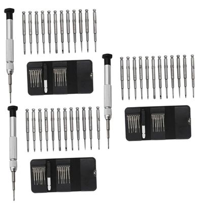 HOMSFOU 3sets Precision Screwdriver Set for Electronics Screwdriver Set Tool Kit Leather Bag for Laptop Repair