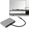 5 in 1 USB C Hub, Supports 3 Monitors with 4K Resolution, 100W Fast Charging, USB 3.0 Data Transfer, VGA Ports, Aluminum Alloy Material view 4