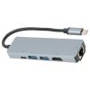 5 in 1 USB C Hub, High Speed Data Transfer, Excellent Heat Dissipation, with Ethernet Adapter, for Computers and Tablets view 4
