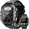 DBOGA Military Smart Watches for Men (Answer/Make Calls), Fitness Smart Watch for Android and iPhone, Waterproof Fitness Tracker with Blood Pressure/Heart Rate/Sleep/100+ Sport Modes, 410 mAh, 2.02'' view 1