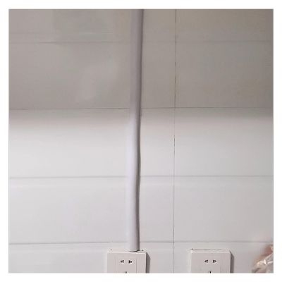 AMUFJJ White Channel for Hiding Electrical Wire on Wall, 16 20 23 26 30 FT 32 36 40 45 46 50 Feet Stickable Cable Raceway Conduit & Cord Management Kit, Cords Concealer(Holds 2 Cables,7m/23ft)
