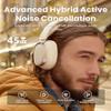 Edifier ES850NB Active Noise Cancelling Headphones, Over Ear Bluetooth Headset, 92H Playtime Wired & Wireless Hi-Res Audio Certified, Fast Charging Clear Calls for Home Office Travel - Ivory view 3