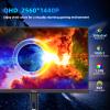 FYHXele 27 inch Gaming Monitor 300Hz, QHD 1440P, 0.8ms Frameless, Ultra Slim Computer Monitor, Height/Pivot/Swivel/Tilt Adjustable Vertical Monitor, Support FreeSync, VESA, DP*2, HDMI*2 view 3