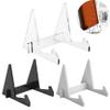 WANGHAI2024M CD Storage Rack Organizer Stand CD Display Rack Acrylic Tablet Holder Book Recipe Book Shelf Magazine Holder Triangular Detachable Book Picture Frame CD Record Storage Holder(White) view 3