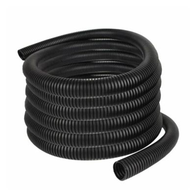 CLENEA 1pc Insulation Corrugated Tube Pipe Protective Tube Tubing Black Color Sleeve Tube Split Wire 98FT Line Protecter(10mm)
