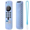 Hi Color Silicone Cover Compatible with Fire TV Stick 4k Plus/Select, Fire TV Stick HD Remote PA38CA Protective Cover Case with Lanyard (Glow Blue) view 1
