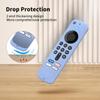 Hi Color Silicone Cover Compatible with Fire TV Stick 4k Plus/Select, Fire TV Stick HD Remote PA38CA Protective Cover Case with Lanyard (Glow Blue) view 4