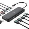 i-magBac Laptop Docking Station Dual Monitor 2 HDMI, 11-in-1 USB C 4K/60Hz Dual Display Dock,1Gbps Ethernet, 100W USB C PD Port, 5 USB A/C Ports, SD/TF Card Slot for Dell, HP, Lenovo, Surface(Black) view 1