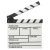 YOKIVE Movie Film Clapboard, Wooden Clapboard | Director Clapper Slate Cut Action Scene, Great for Camera Film, Photography Studio, Theater Props Decor (White, 12 x 10.6) view 1
