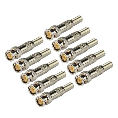 BNC Male Connector for CCTV Security Camera Systems Coax Cable Easy Installation Solderless BNC Compression Connector