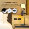 2 Packs Desktop LED Video Light Panel 12W Video Conference Light for Zoom Meeting, Photography Fill Light with Light Stand Phone Holder USB Powered for Computer (1-Pack) view 3