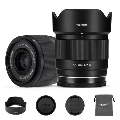 VILTROX 25mm F1.7 Air FE Pocket Dispo Lens AF F/1.7 E-Mount Portable Shot for Sony Beginner's Lens Auto Fcous APS-C Large Aperture Prime FE Lenses