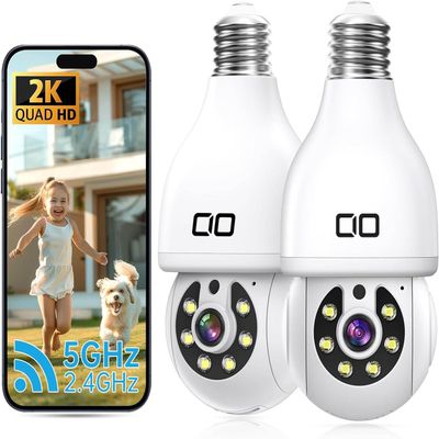 2K Ultra HD Wireless Outdoor Security Camera System with Night Vision & Motion Detection for Home & Business Surveillance