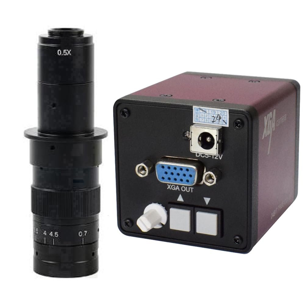 2 Megapixel VGA Industrial Camera CCD Microscope Mechanical Vision Camera & 180X C-Mount Lens