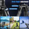LEOFOTO 71" Carbon Fiber Travel Tripod with 360 Ball Head Set, 4 Leg Sections Lightweight Tripod with Center Column for DSLR Camera, Quick Release Plate, Max Load 15kg/33.07lb (LS Series) view 2