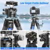 LEOFOTO 71" Carbon Fiber Travel Tripod with 360 Ball Head Set, 4 Leg Sections Lightweight Tripod with Center Column for DSLR Camera, Quick Release Plate, Max Load 15kg/33.07lb (LS Series) view 3