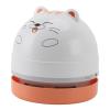 Desktop Vacuum Cleaner, High Suction, Portable, Low Noise, Mini Vacuum Cleaner ABS Compact with Cleaning Brush for Car (Cat) view 3