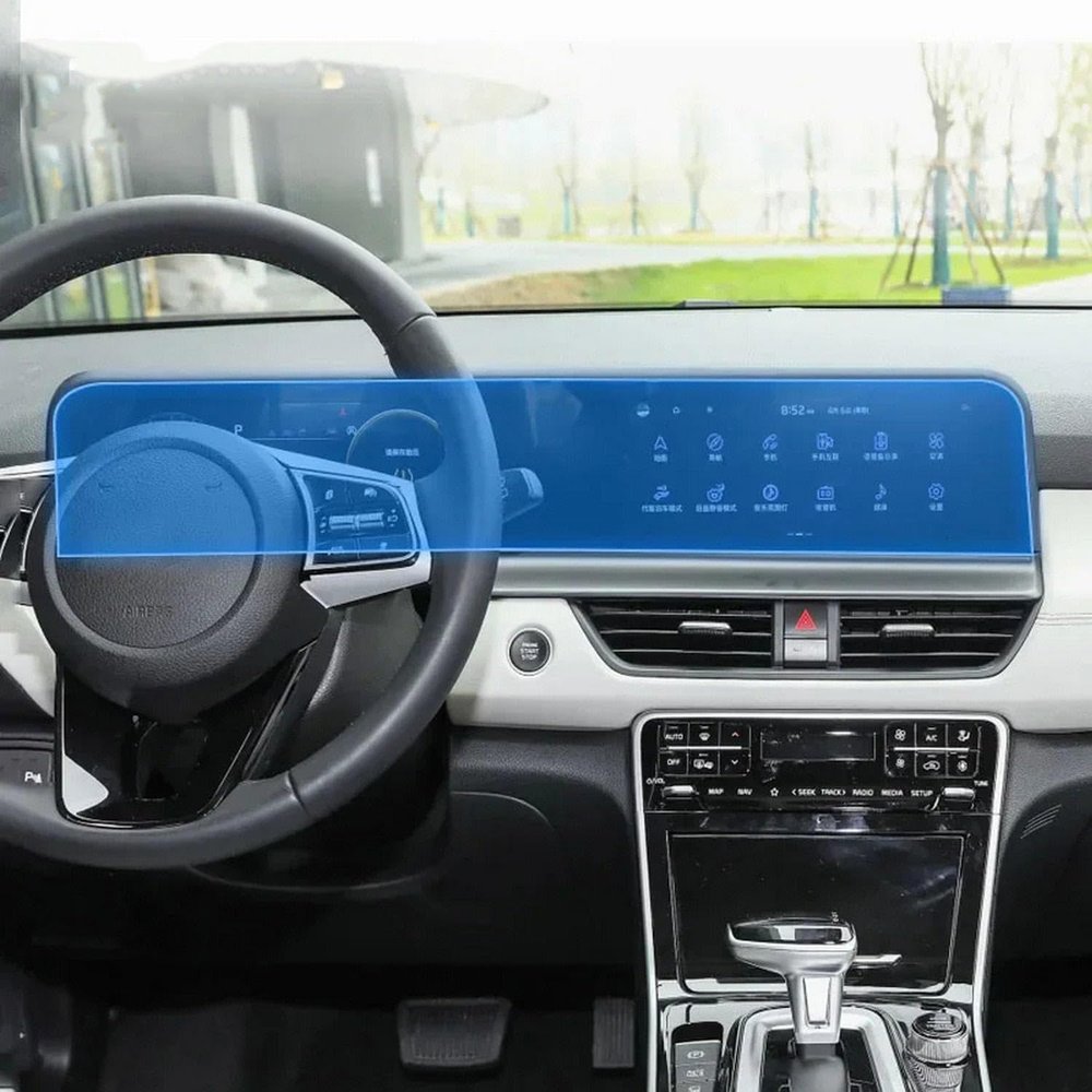 LYBQFZ Car GPS navigation Protective film LCD screen TPU film Screen protector Anti-scratch film fitting PPFFor Kia Seltos 2023-2024