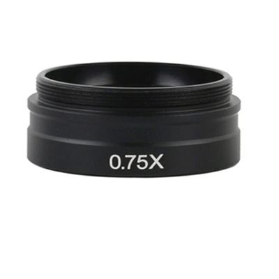 JOEBO Microscope Kit 0.75X/0.3X/2X/0.5X Objective Glass Lens WD165 for 180X 130X Zoom C-Mount Lens Microscope Lens Adapters(Seth)