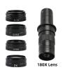 JOEBO Microscope Kit 0.75X/0.3X/2X/0.5X Objective Glass Lens WD165 for 180X 130X Zoom C-Mount Lens Microscope Lens Adapters(Seth) view 2